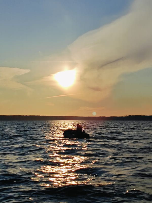 Kama River sunset, Chaykovsky, Russia