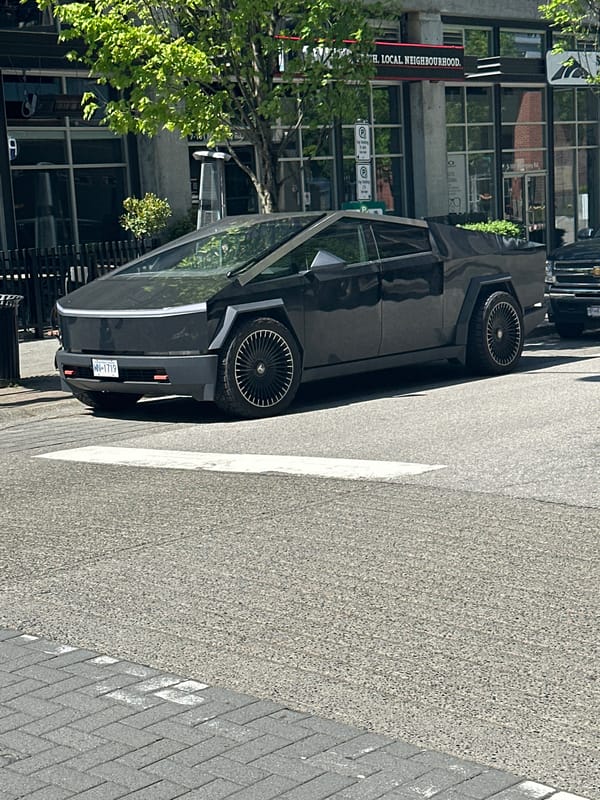 Tesla Cybertruck spotted parked on Port Moody street