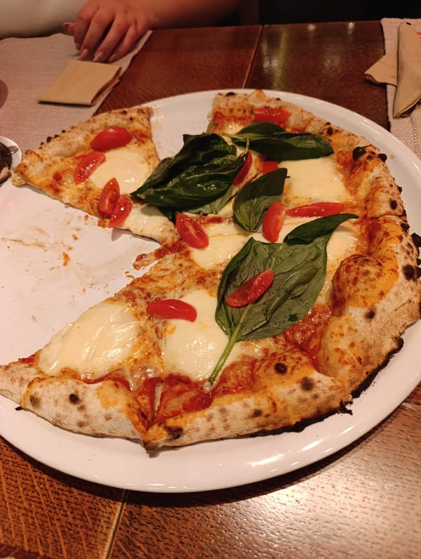 Pizza meal documented by witnesses in Haskovo, Bulgaria