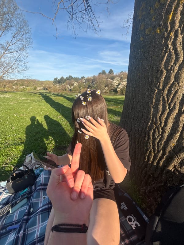 Couple enjoys afternoon picnic in Bulgarian countryside fields