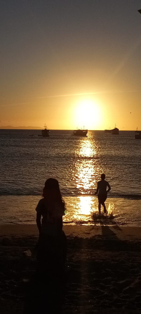 Coastal city sunset and street scenes captured