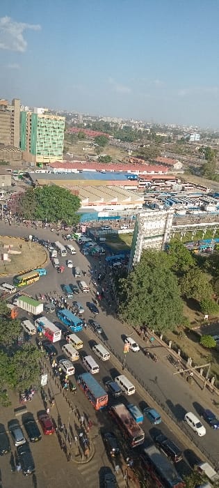 Nairobi street life documented across transport hubs during midday