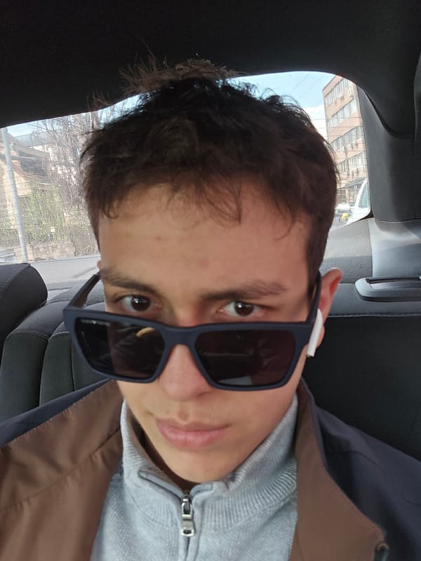 Person in sunglasses spotted in car in Yerevan