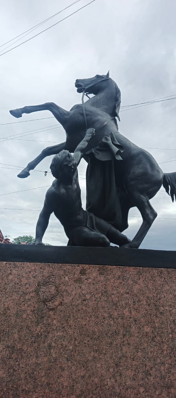 Saint Petersburg's historic centre on a cloudy summer afternoon