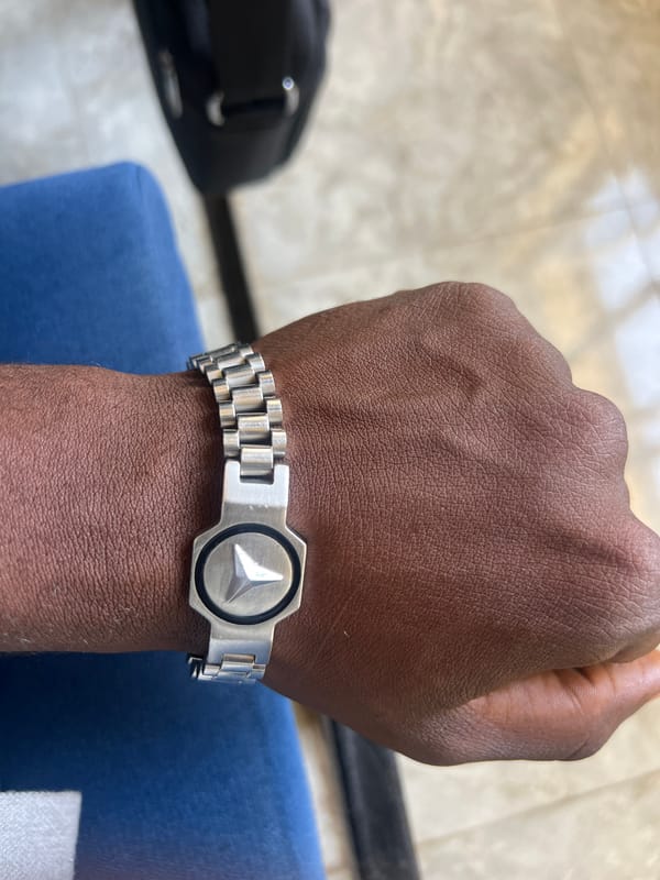 Mercedes-Benz branded bracelet observed in Jalingo, Nigeria