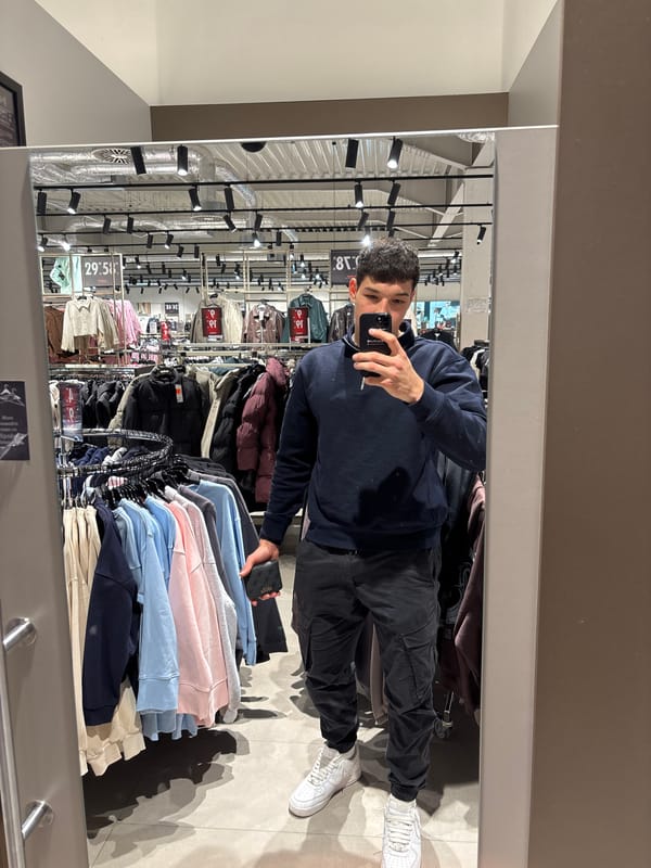 Shopper spends afternoon browsing stores in Smolyan, Bulgaria