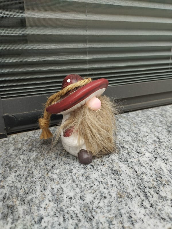 Casual street scenes and decorative displays captured in Biasca