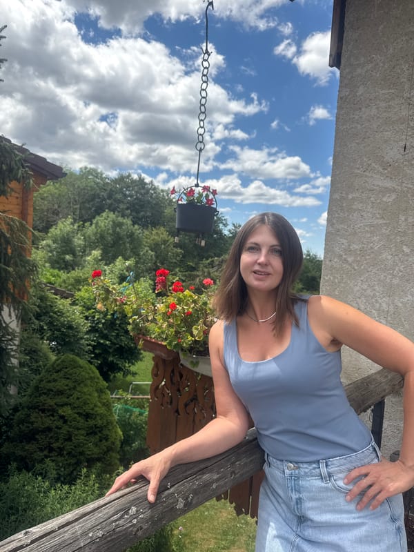 Lazy afternoon on a flower-filled chalet balcony in Les Rousses