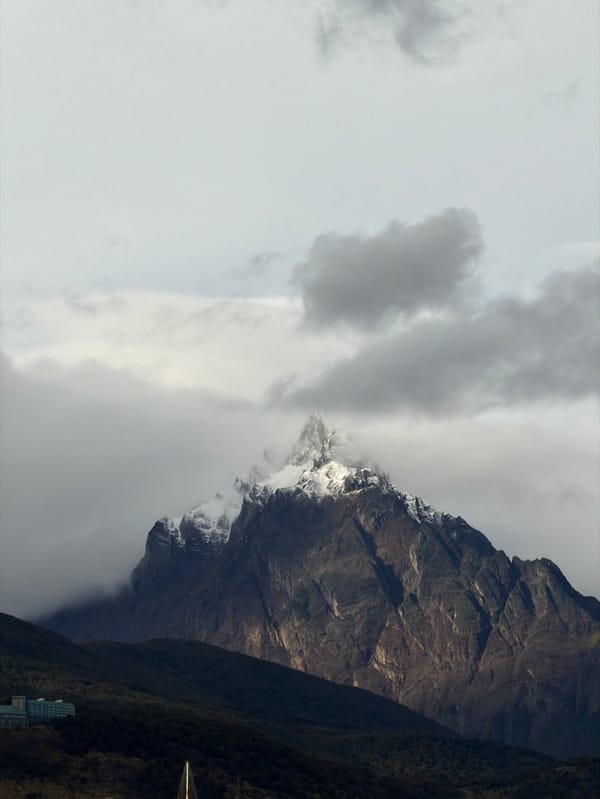 Evening scenes documented across Ushuaia's waterfront and urban areas