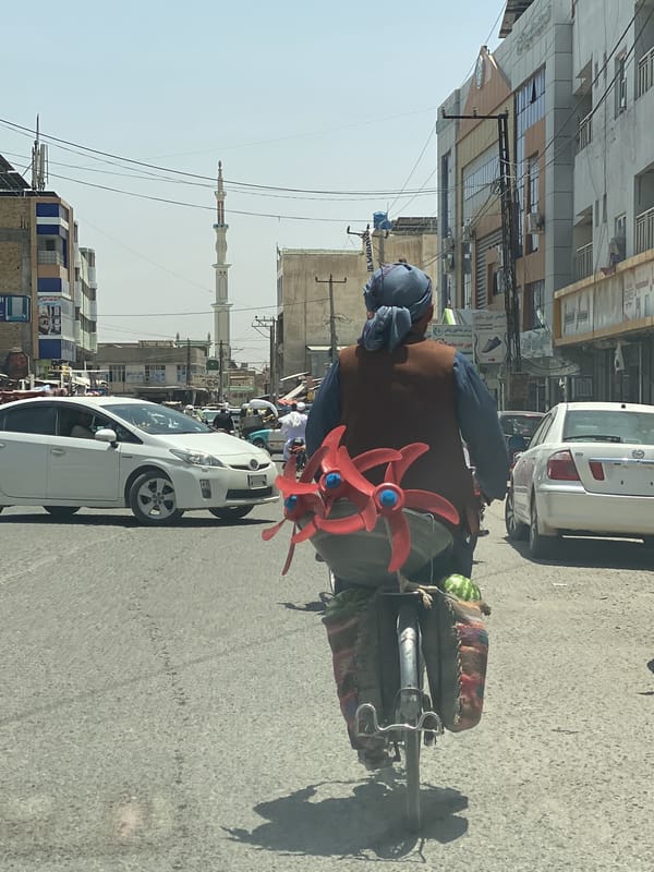 Morning street life documented in Kandahar, Afghanistan