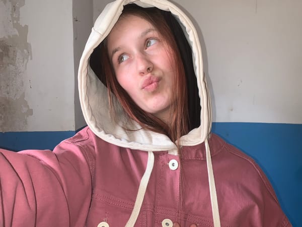 Upside-down portrait captured in Foki shows pensive young person