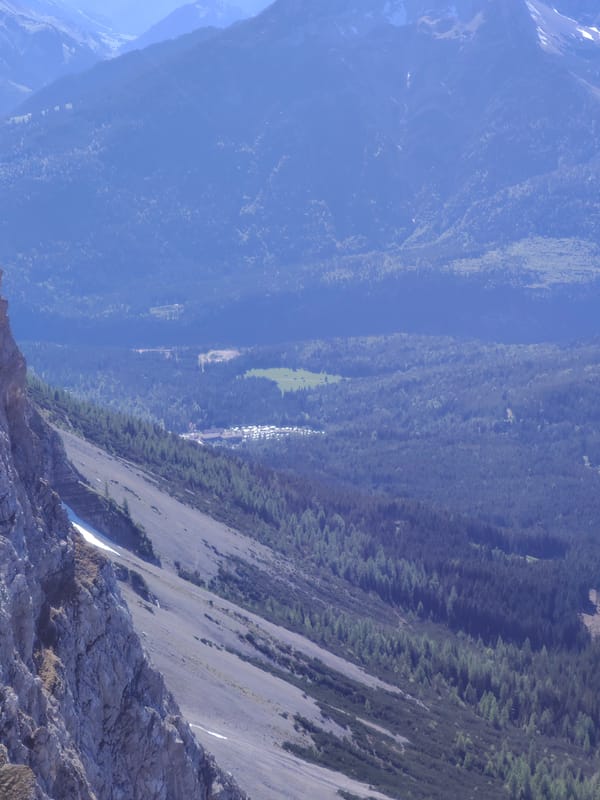 Mountain landscape documented from high vantage point in Grainau