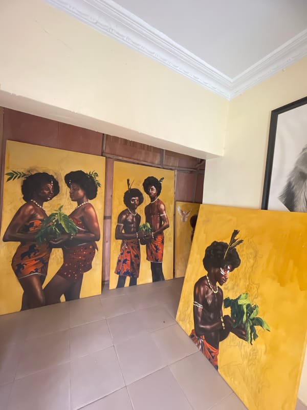 Traditional art and architecture documented in Ado Nigeria morning
