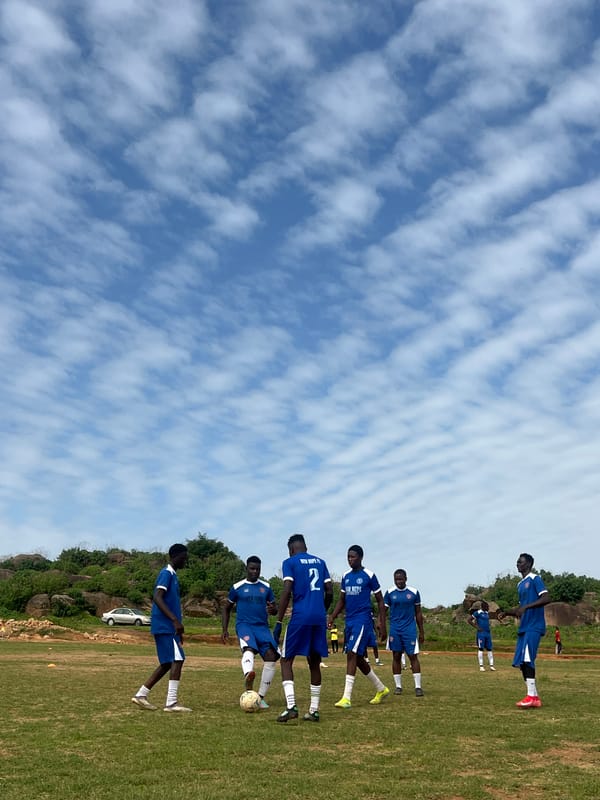 New Hope FC runs a morning training session in Jos, Nigeria