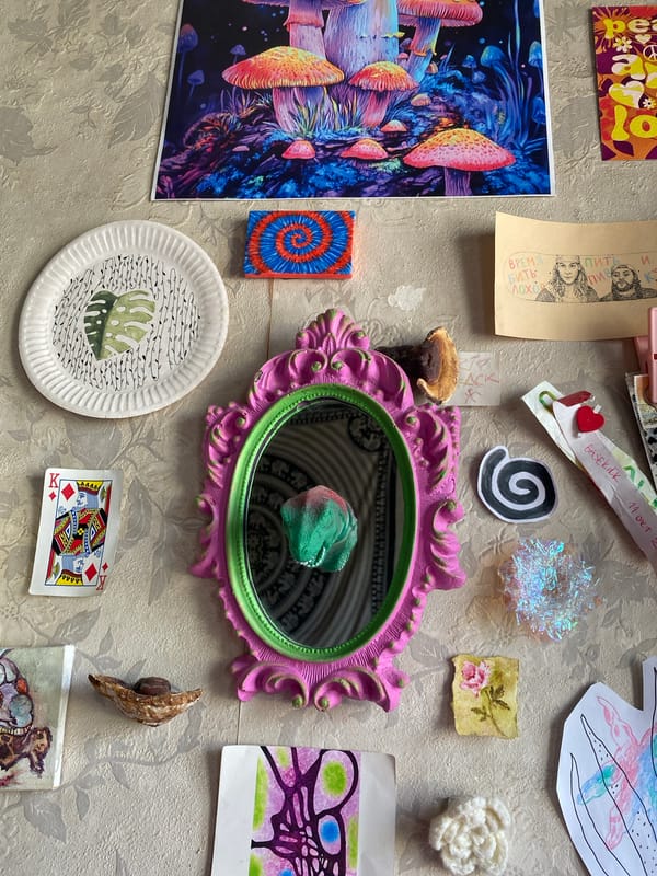 Two cats at home in a cluttered, characterful Tbilisi apartment