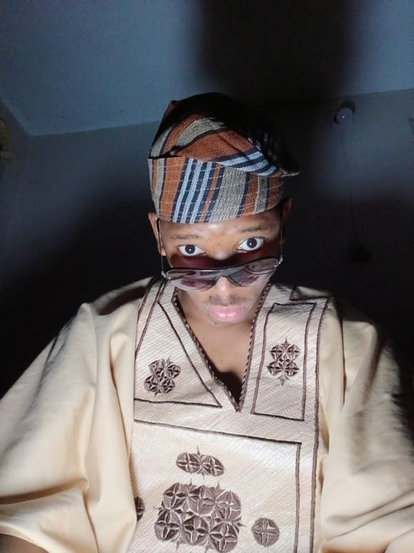 Portrait session in traditional Nigerian attire, Lagos