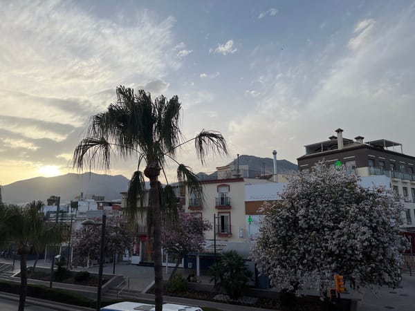 Evening street scenes documented in Spanish coastal town