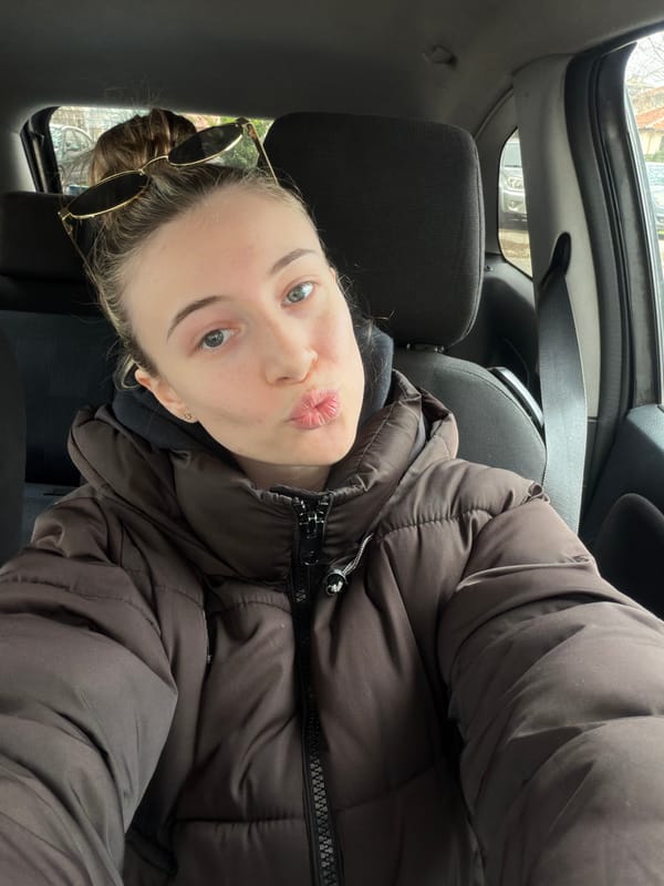 Woman documented during car journey in Plovdiv, Bulgaria
