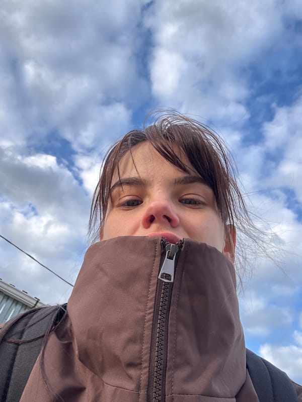 Person takes artistic sky selfies in Rostov-on-Don