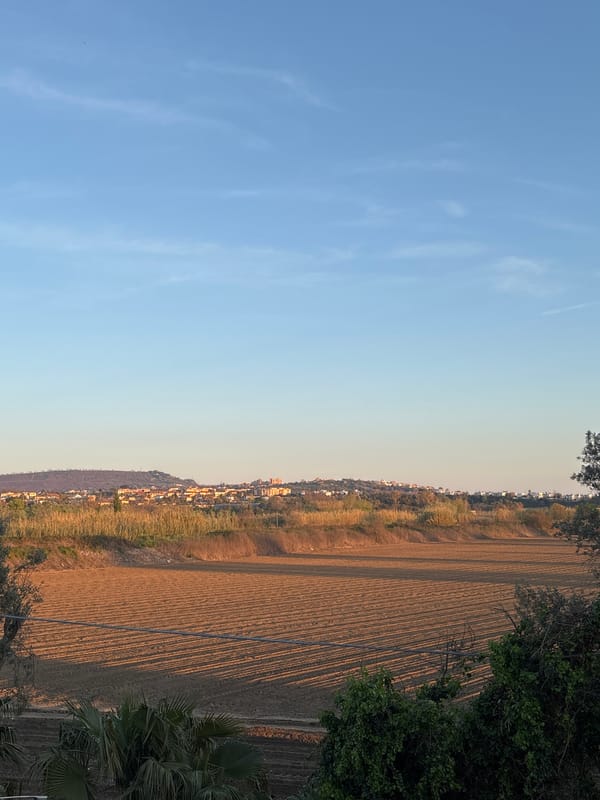 Rural landscape views captured in Giugliano in Campania