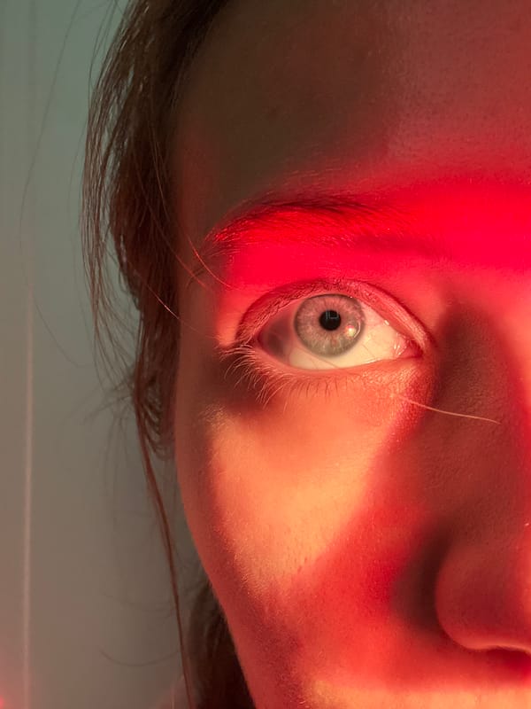 Colored light portraits captured in Pervomaysky morning session