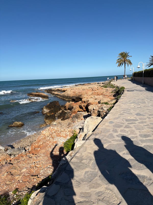 Dining and coastal strolling captured in Dénia, Spain
