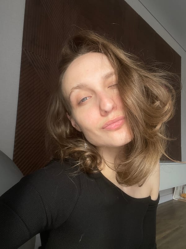 Young woman photographed in indoor portraits in Russian village