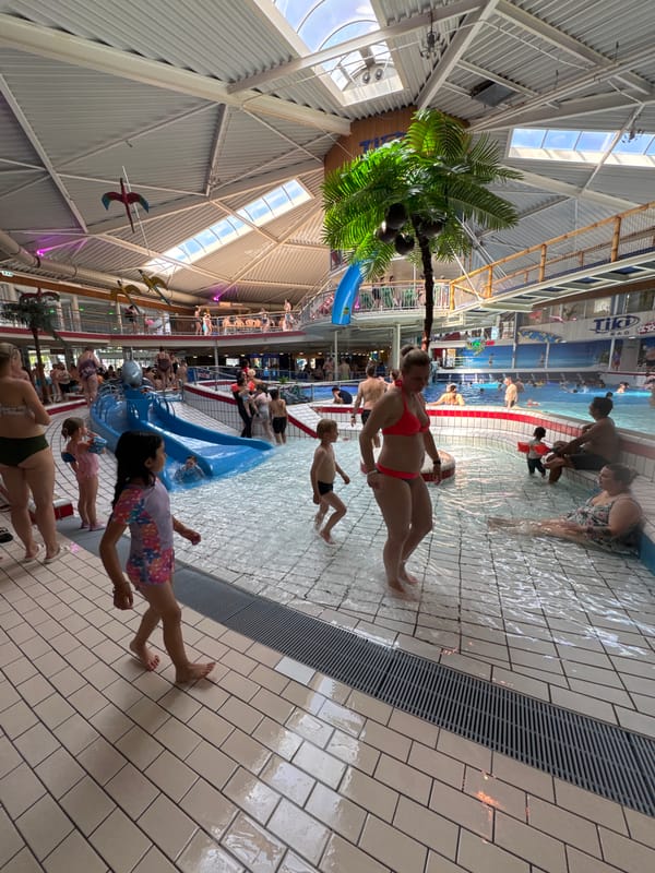 Indoor water park draws families for weekend recreation