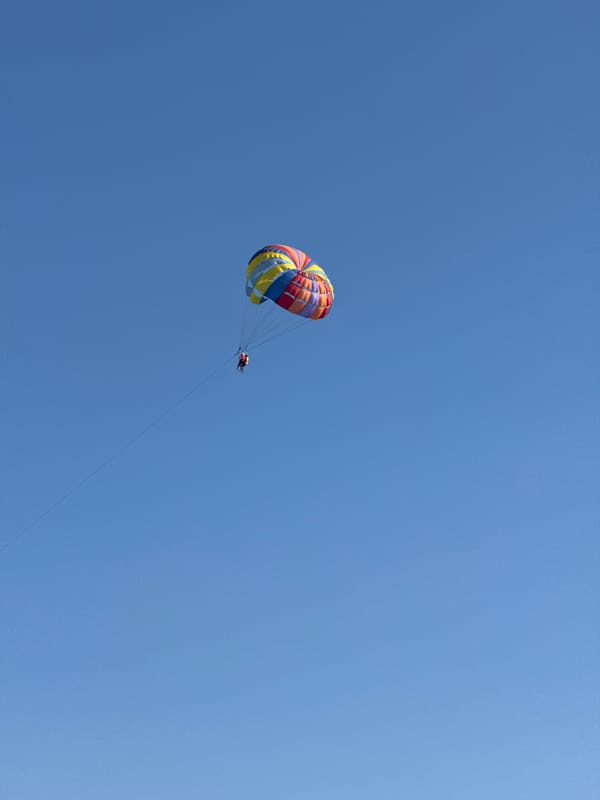 Parasailing, boats, and seaside hang time in Kamenovo