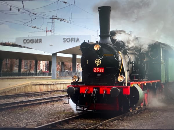 Steam locomotive and aircraft spotted in Varna, Bulgaria