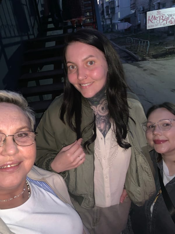 Women share casual selfie moments across Chaikovsky, Russia