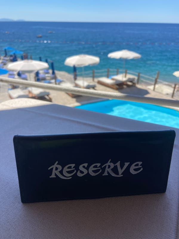 Lazy summer morning at an Adriatic resort in Montenegro