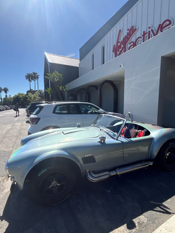 Luxury car gathering spotted in Cape Town parking area