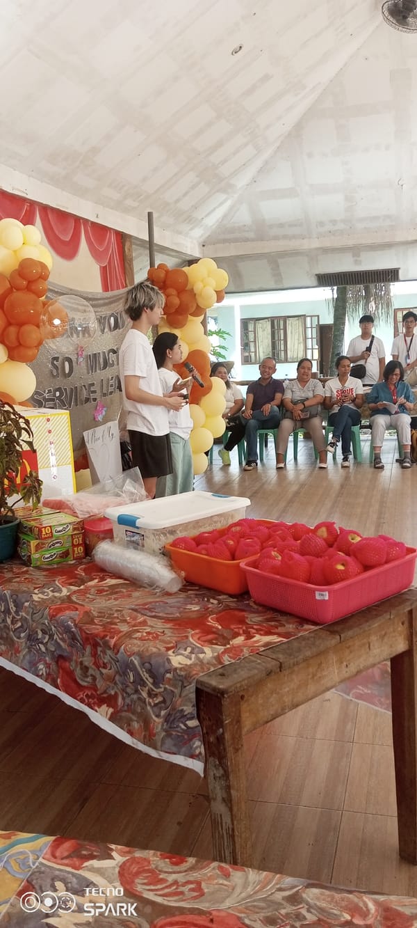 Community celebration with food and program underway in Dumaguete