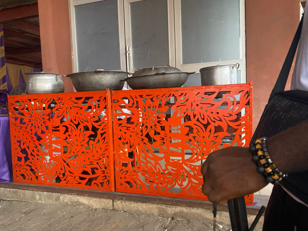 Professional filming documented at Lagos construction site