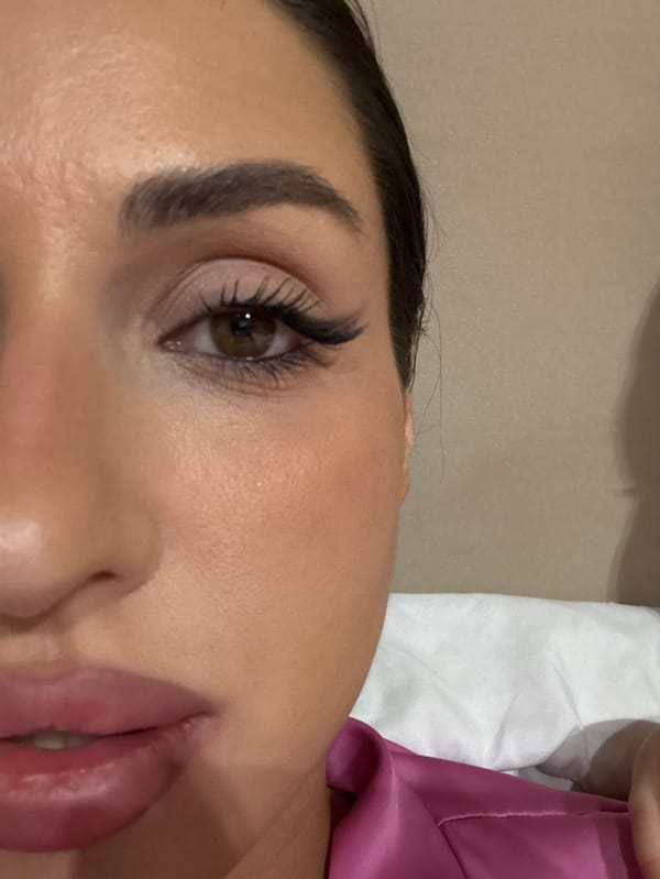 Close-up portrait of woman captured in single witness memory