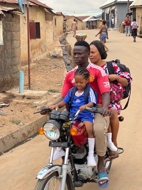 Morning street life documented in Nigerian communities