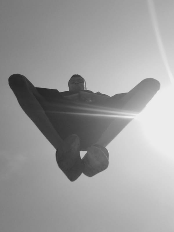 Person photographed against bright sky in Narayi, Nigeria