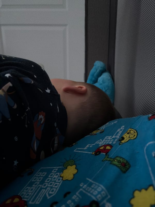 Tender moments with infant captured in Bulgarian home