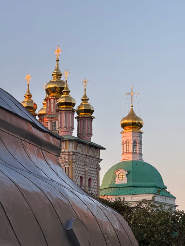 Trinity Lavra of St. Sergius at dusk, Sergiyev Posad