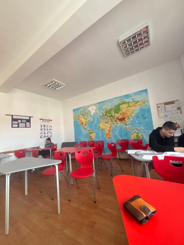 Classroom scene documented in Zlatograd, Bulgaria