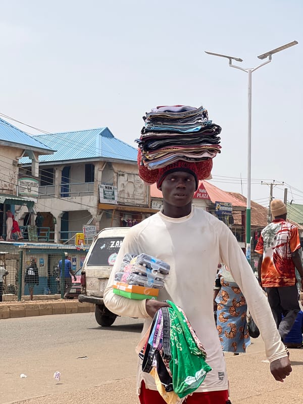 Daily commerce unfolds at Bukuru marketplace, Nigeria
