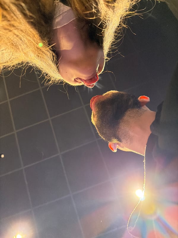 Couple Takes Multiple Selfies During Evening Out in Pernik