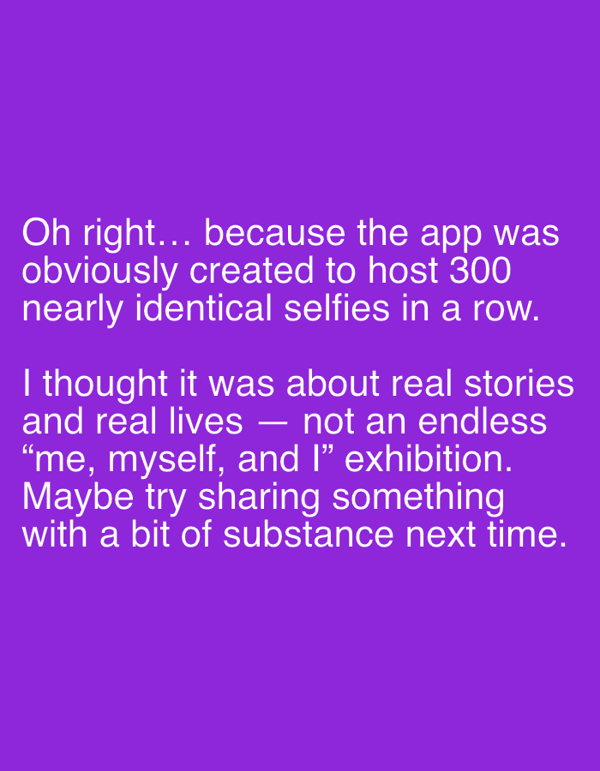Digital graphic mocks selfie app in Luxembourg