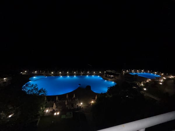 Evening resort scenes documented in Varna, Bulgaria