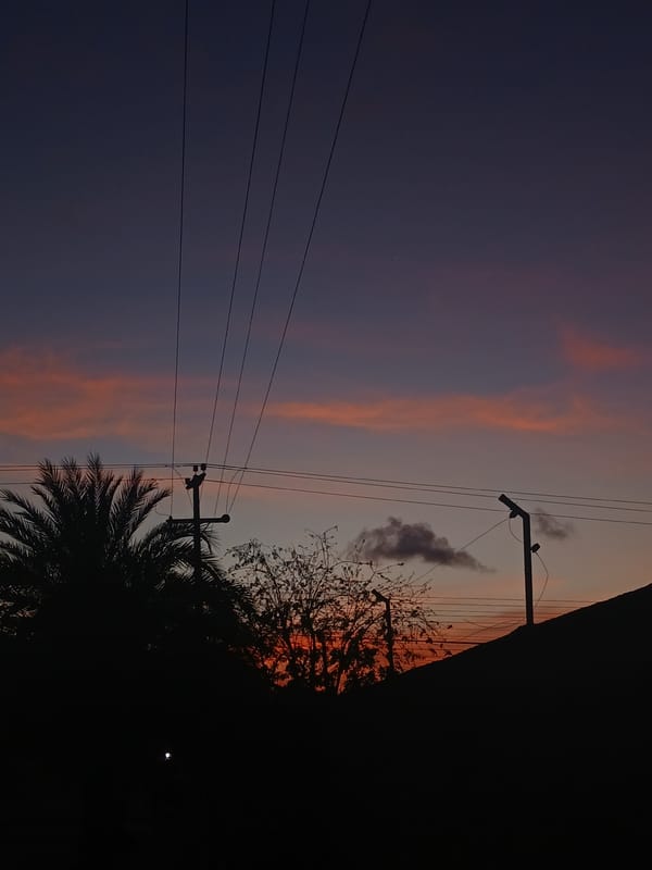 Dramatic sunset captured over Juan Griego, Venezuela