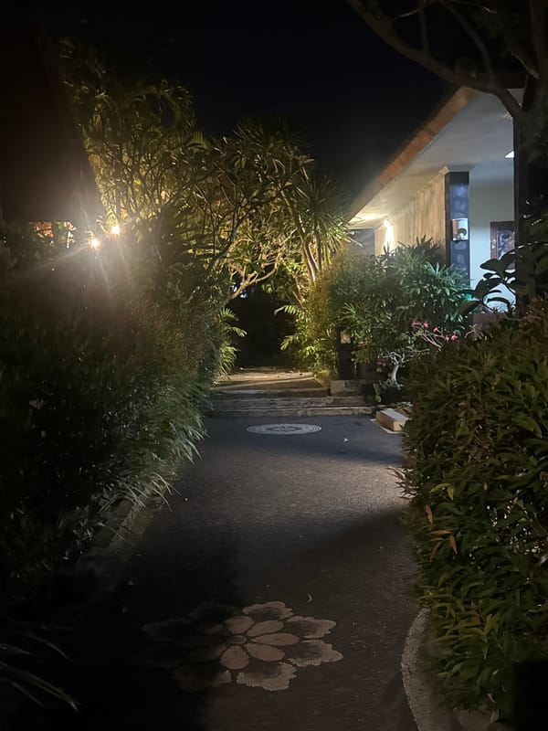 Nighttime scenes captured at Arton Paradise Villa in Ungasan