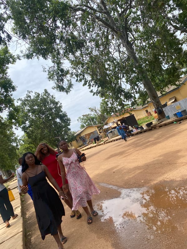 Midday street and market life in Rafin Par, Nigeria