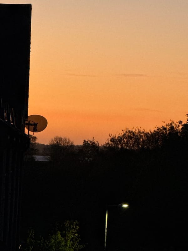 Dramatic light-shadow contrast captured at dusk in Great Yarmouth