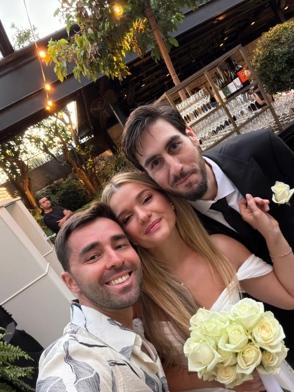 Wedding celebration documented across Tel Aviv locations Sunday afternoon